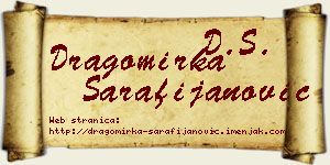 Dragomirka Sarafijanović vizit kartica